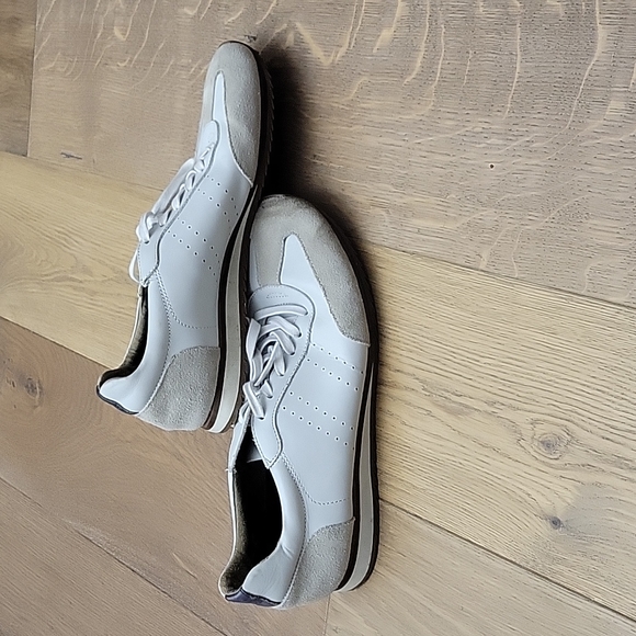 Banana Republic Thane Leather Trainer Sneaker White Leather Sz. 10M - Picture 13 of 16